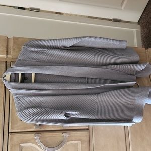 WHBM XL grey cardigan